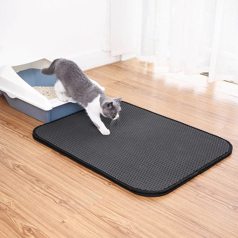 Pootjesvrij Kattenbakmat - Schoon huis, blije kat!