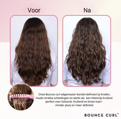 Bounce Curl EdgeMaster Styling Borstel - Perfect gedefinieerde krullen en pluisvrij de hele dag.